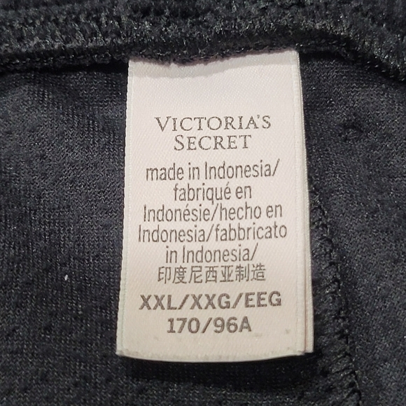 Victoria's Secret Black Velour Joggers - Picture 7 of 8